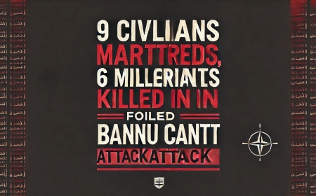 9 civilians martyred, 6 militants killed in thwarted Banu Cantt attack by the security forces